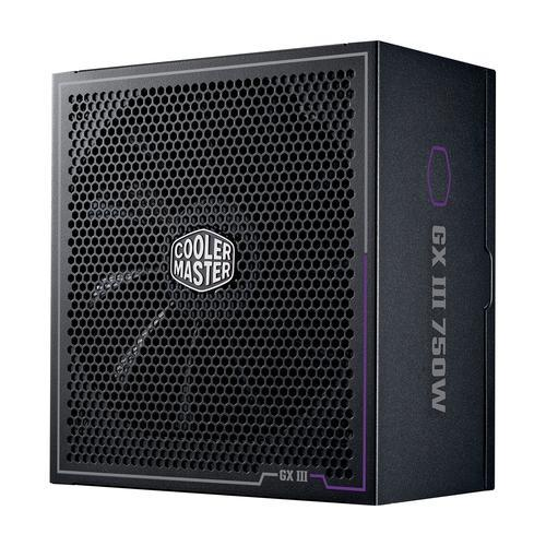 COOLER MASTER GX III GOLD 750 ALIMETNATORE 750 W 80 PLUS GOLD ATX 3.0 MODALITA' ZERO RPM COMPLETAMENTE MODULARE NERO